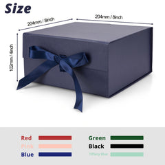 Square Favor Boxes With Magnetic Closure Lid 20x20x10cm