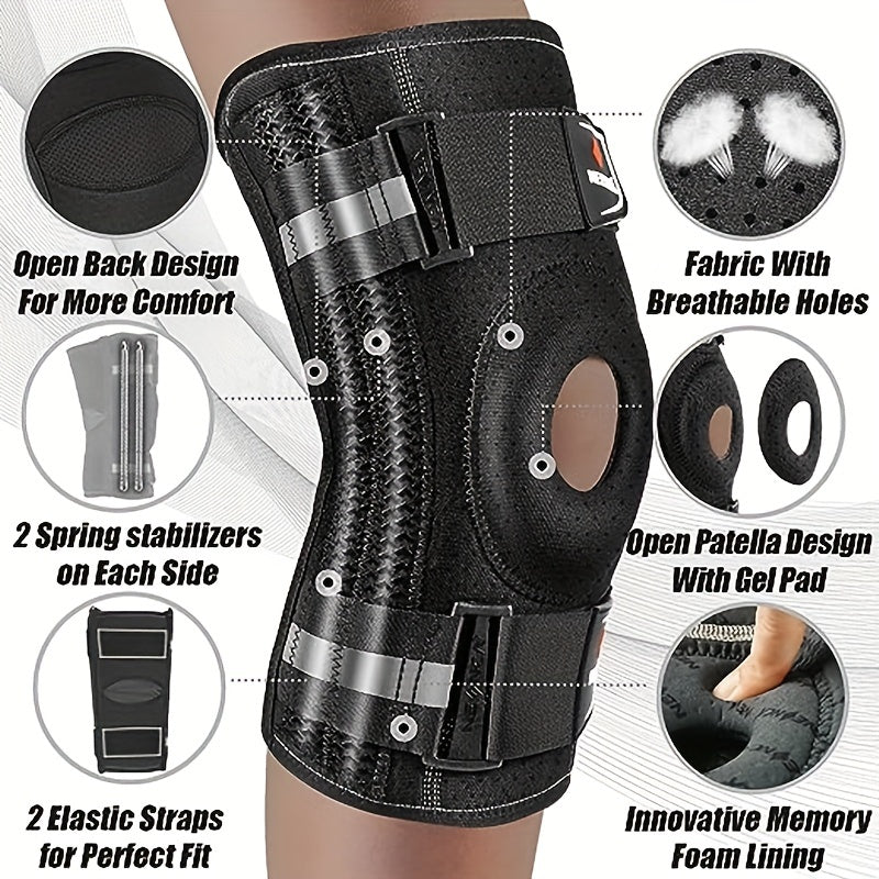 Adjustable Knee Brace Stabilizes and Supports Arthritis Meniscus Tear ACL