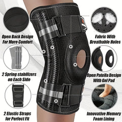 Adjustable Knee Brace Stabilizes and Supports Arthritis Meniscus Tear ACL