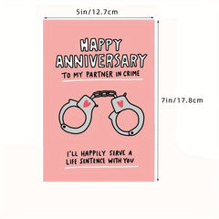 Funny Anniversary Card Romantic Spouse Humor Married Couples Card With Envelope