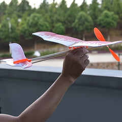 DIY Rubber Band Power Glider Toy for Teaching and Puzzle