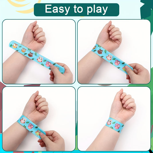 24 Pack Jungle Safari Party Favors Snap Bands Animal Print Theme