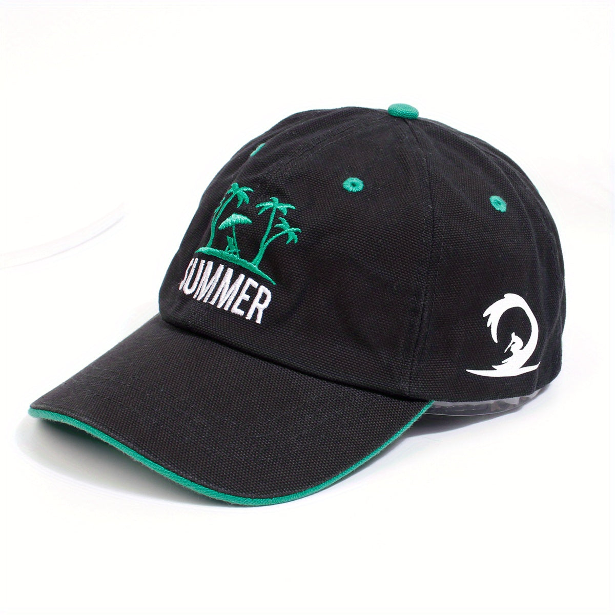 Unisex Palm Tree Embroidered Baseball Cap Summer Sun Hat
