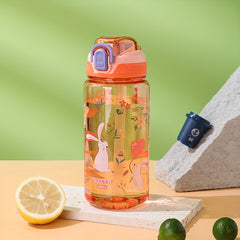 600ml Cartoon Sports Water Bottle Leakproof BPA-Free