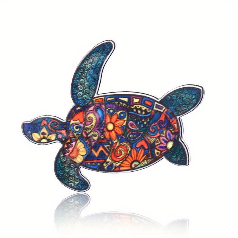 Colorful Turtle Brooch Creative Horse Elephant Animal Lapel Pin