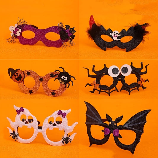 Halloween Party Glasses Masquerade Costume Skull Pumpkin Spider Frame