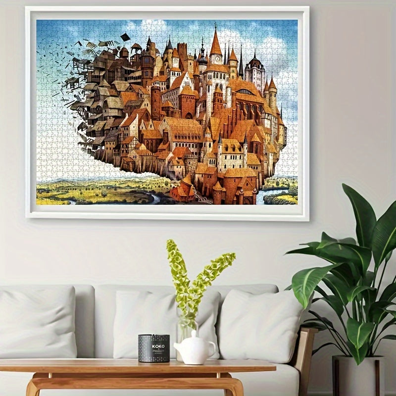 City of Sky 2000pcs Jigsaw Puzzle for Adults Paper Craft Home Wall Decor