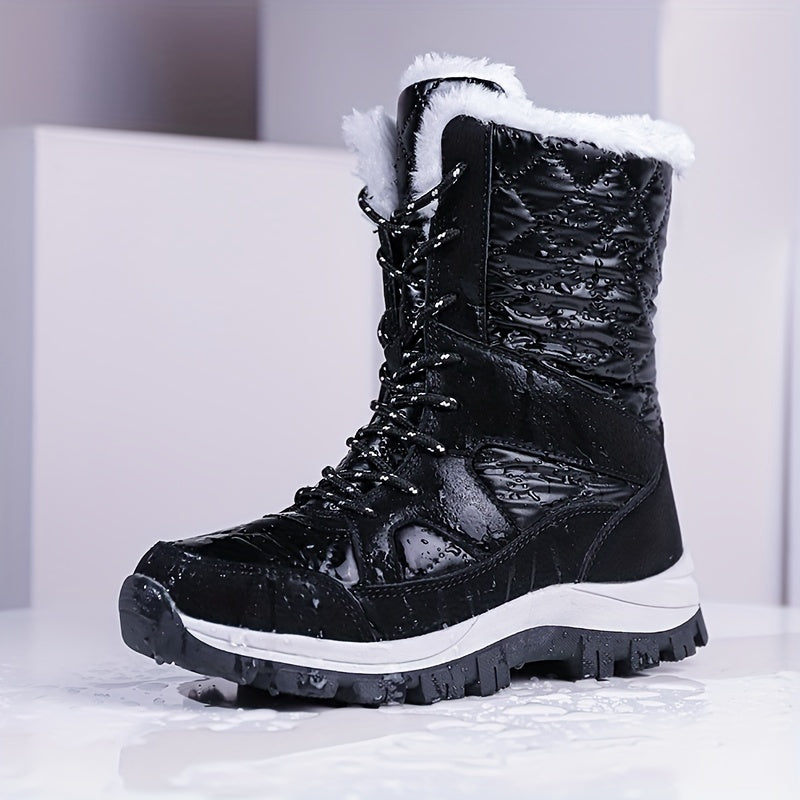 Women's Waterproof Snow Boots Comfortable Solid Shoes