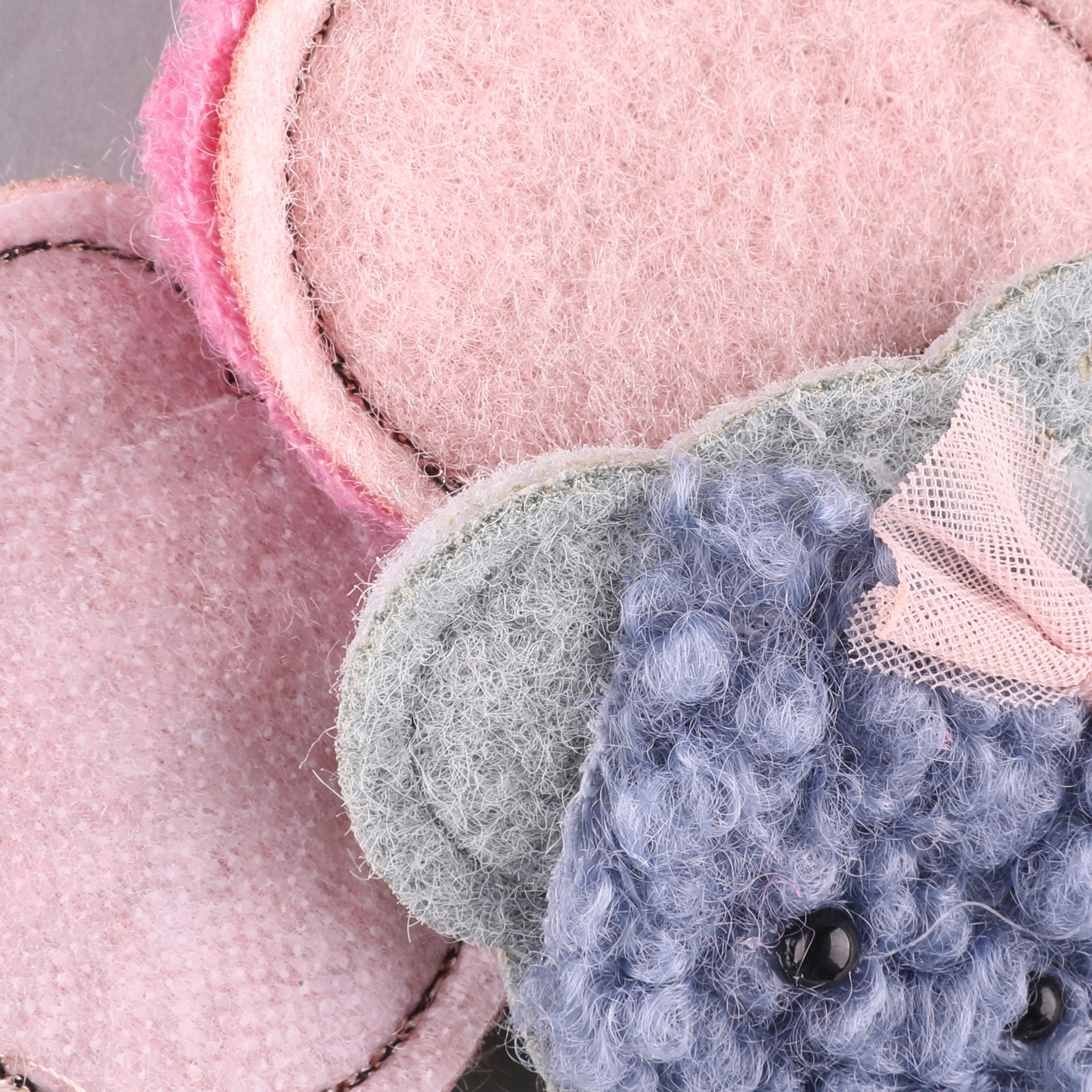 4pcs Plush Bear Hair Accessories Patches Girls Clothing DIY Sewing