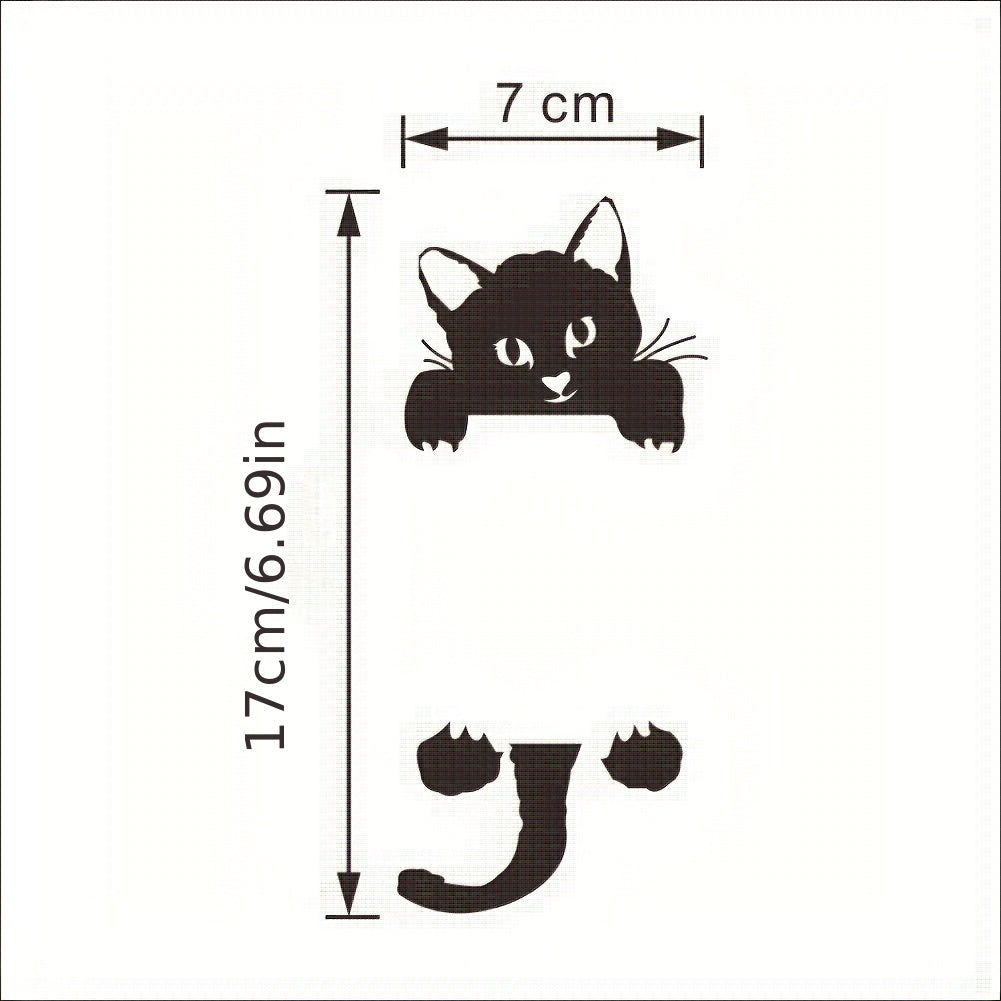 Cat Light Switch Sticker PVC Wall Decal for Home Decor Witch