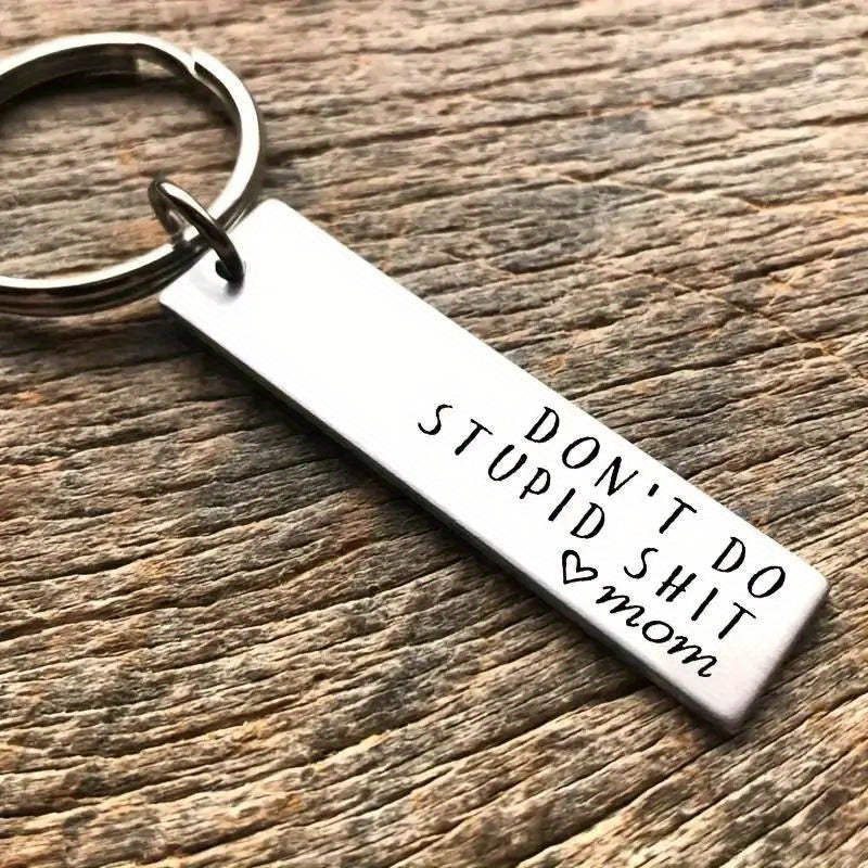 Creative Don't Do Stupid Key Chain Gift for Teenagers