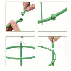 1pc Plant Support Stakes Double Deck Spliceable Round Plant Support Ring