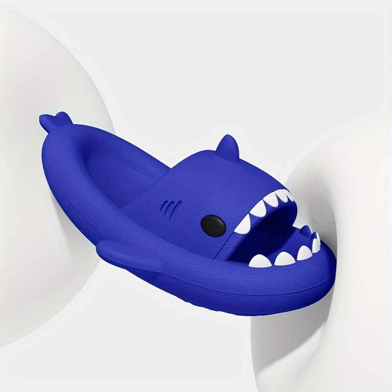 QYA Novelty Shark Slippers Cloud Slides Couple Anime Lightweight Non Slip Shoes