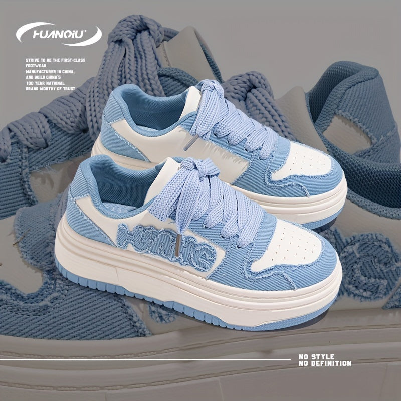 HUANQIU Women's Platform Sports Sneakers