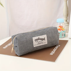Cartoon Corduroy Pencil Case Organizer