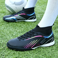 Low Top Turf Football Boots Lace Up TF Soccer Cleats