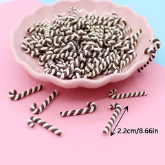 10pcs Christmas Candy Crutches DIY Jewelry Crafts Arts Supplies