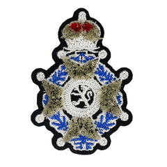 Creative Crown Lion Totem Iron on Embroidery For Men