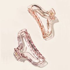 Clear Solid Hair Claw Clip Non Slip Strong Hold Grip Hair Jaw Clip Thick Hair