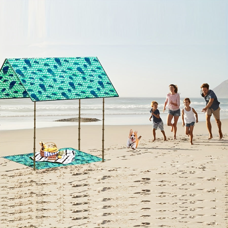 Sandproof Waterproof Pocket Blanket Lightweight Beach Mat