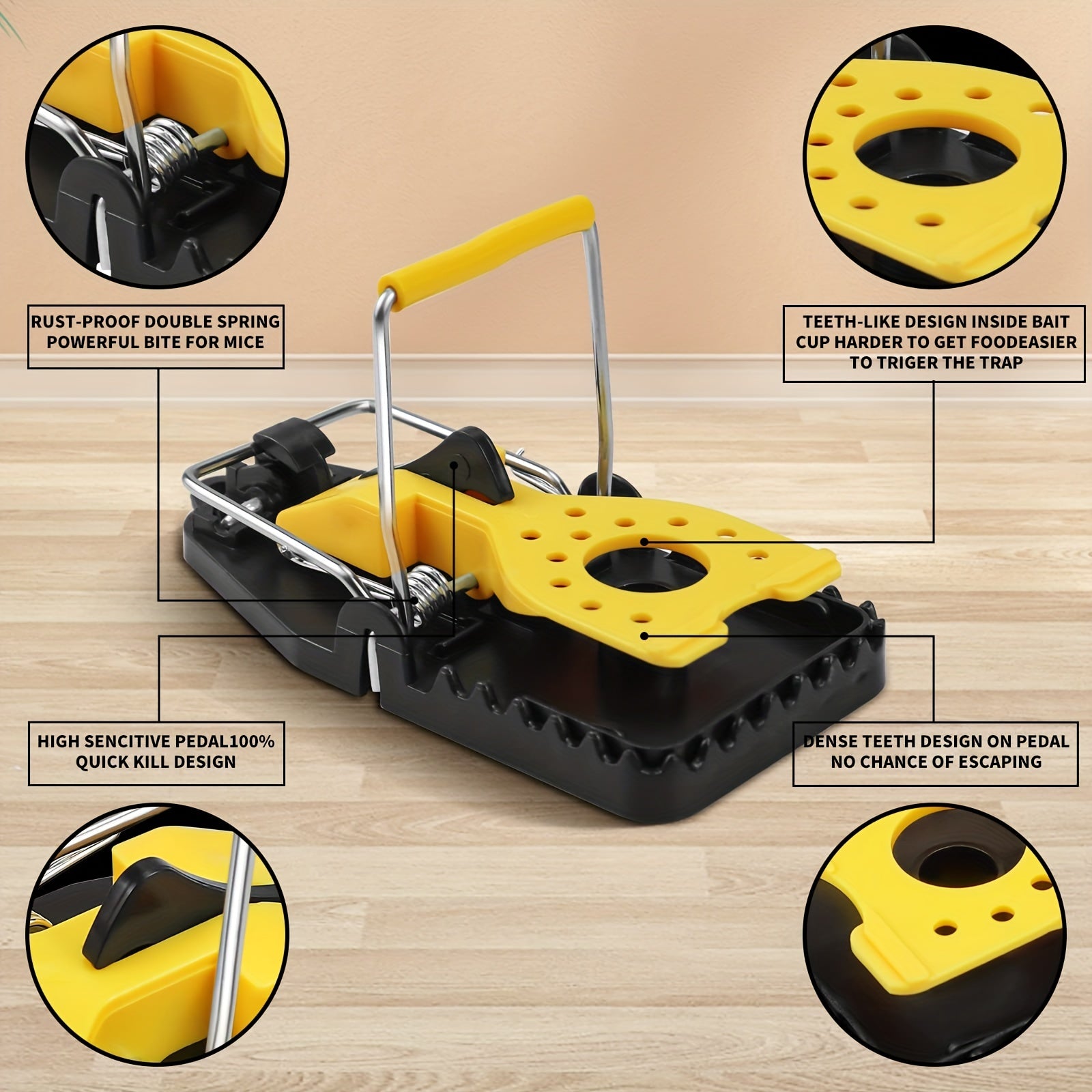 4pc Mouse Traps Quick & Safe Indoor Mice Traps