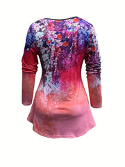  Painting Print Tee & Leggings Set