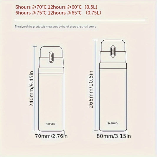 750ml Stainless Steel Vacuum Flask Keep Water Cold Or Warm Bottle