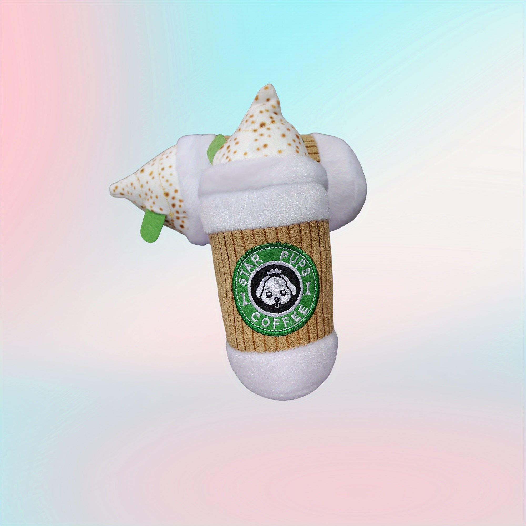 Dog Spice Latte Plush Toy 16.5in