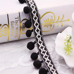 Pompom Lace Ribbon Sewing Accessories DIY Apparel Fabric Embroidery Iron On Hea