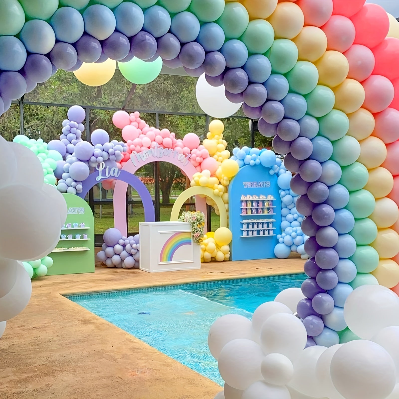 120pcs Macaron Balloons 10 Colors 30-48cm for Party Supplies