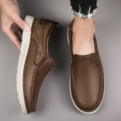 Men's Comfortable Loafer Dress Shoes with Rubber Sole