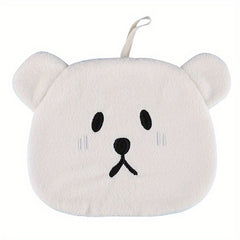Cartoon Bear Fingertip Towel Hanging Loop Absorbent Soft Towel Bathroom