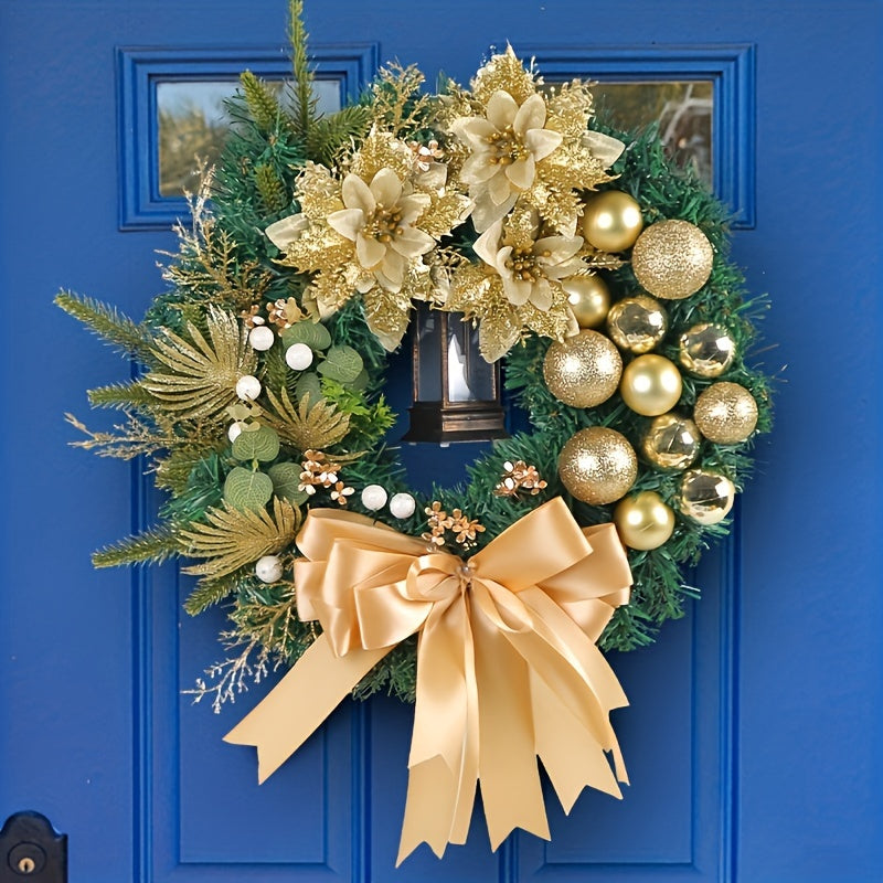 1pc Golden Christmas Ball Garland Christmas Hanging Decorations