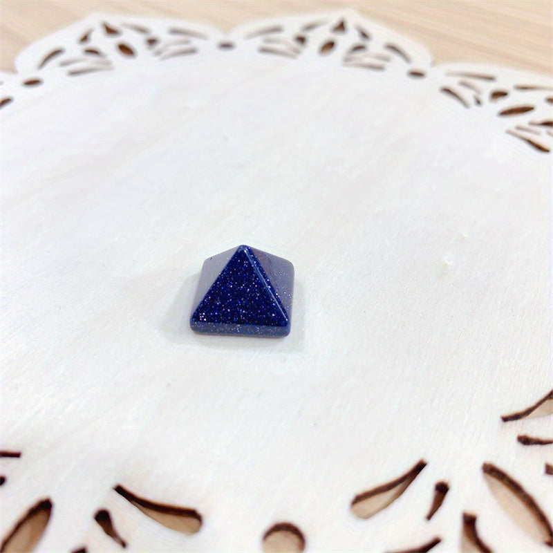 14mm Crystal Pyramid Carving Healing Stones Colorful Reiki Handicraft