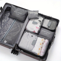 6pcs Travel Storage Bag Portable Clothes and Shoes Packing Bag Set