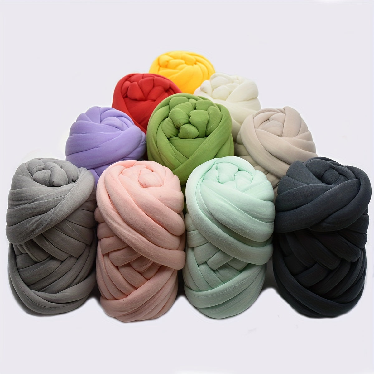 250g Chunky Cotton Yarn for Hand Knitting Crochet Soft Big DIY Arm Knitting