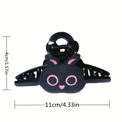 Rabbit Shape Hair Claw Matte Large Shark Claw Ponytail Holder Hair Accessories