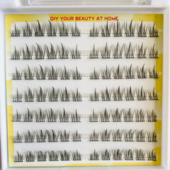 DIY Lower False Eyelashes Cluster Lashes Brown Natural Curling Extension