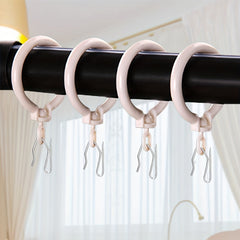 100pcs Stainless Steel Curtain Hooks for Drapes