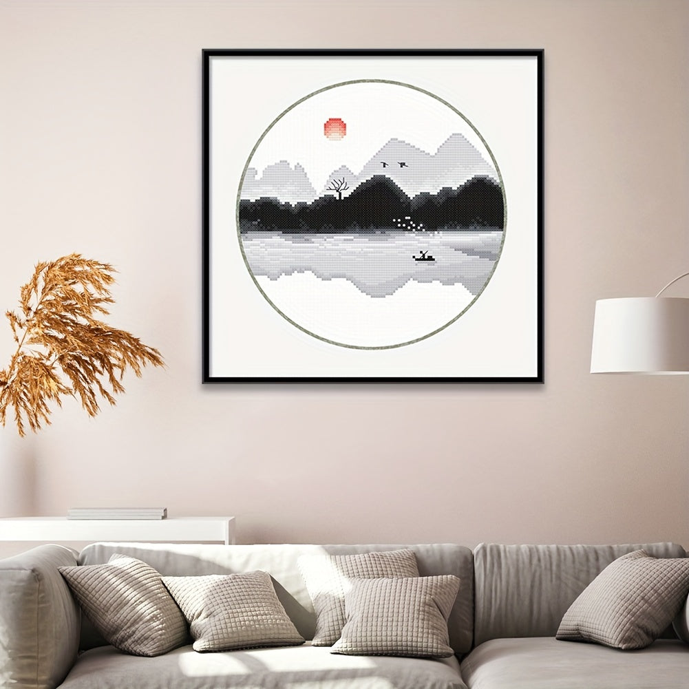 DIY Cross Stitch Kit Scenery Pattern Material Package Bedroom Decoration