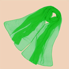 Chiffon Scarf Solid Sheer Shawl Lightweight Breathable Wrap
