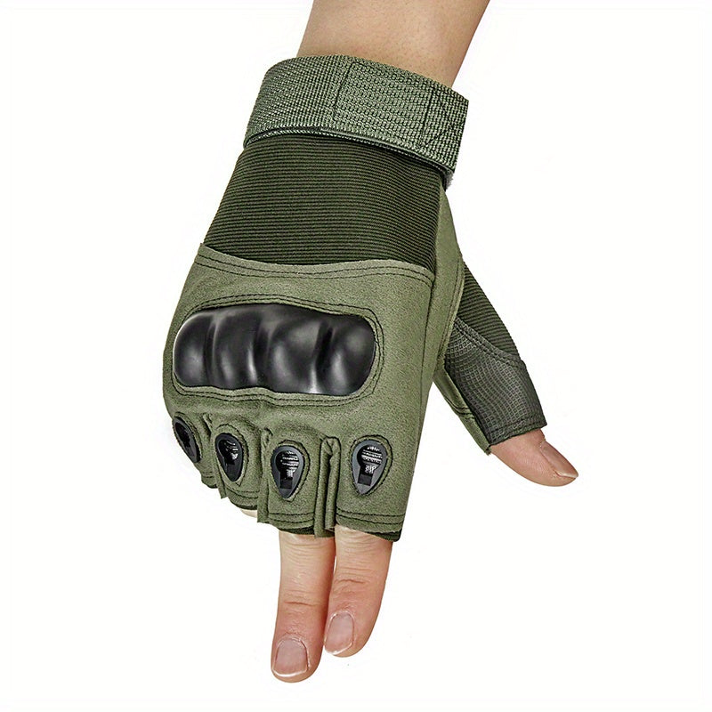 Half Finger Tactical Gloves for Men, Military Hiking Cycling Sports Gloves