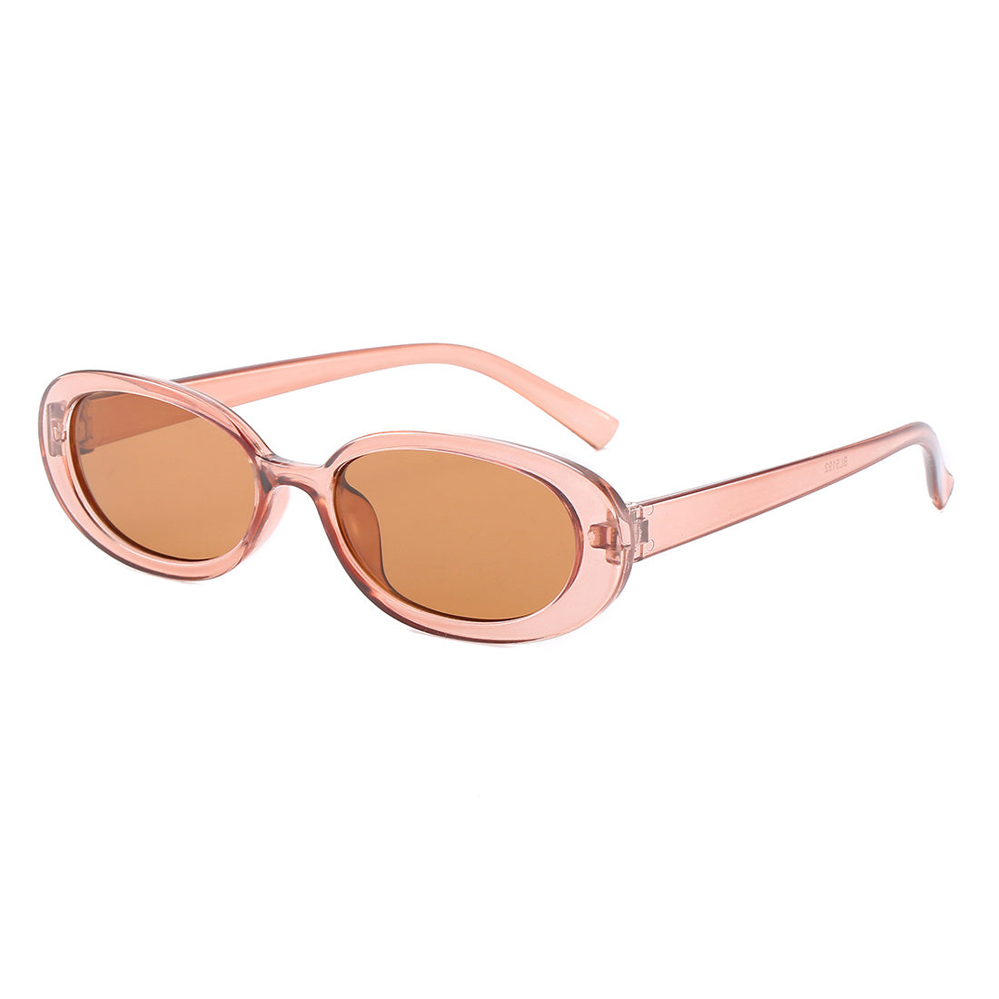 ENSARJOE Oval Sunglasses Vintage Candy Lens 100 UV Protection