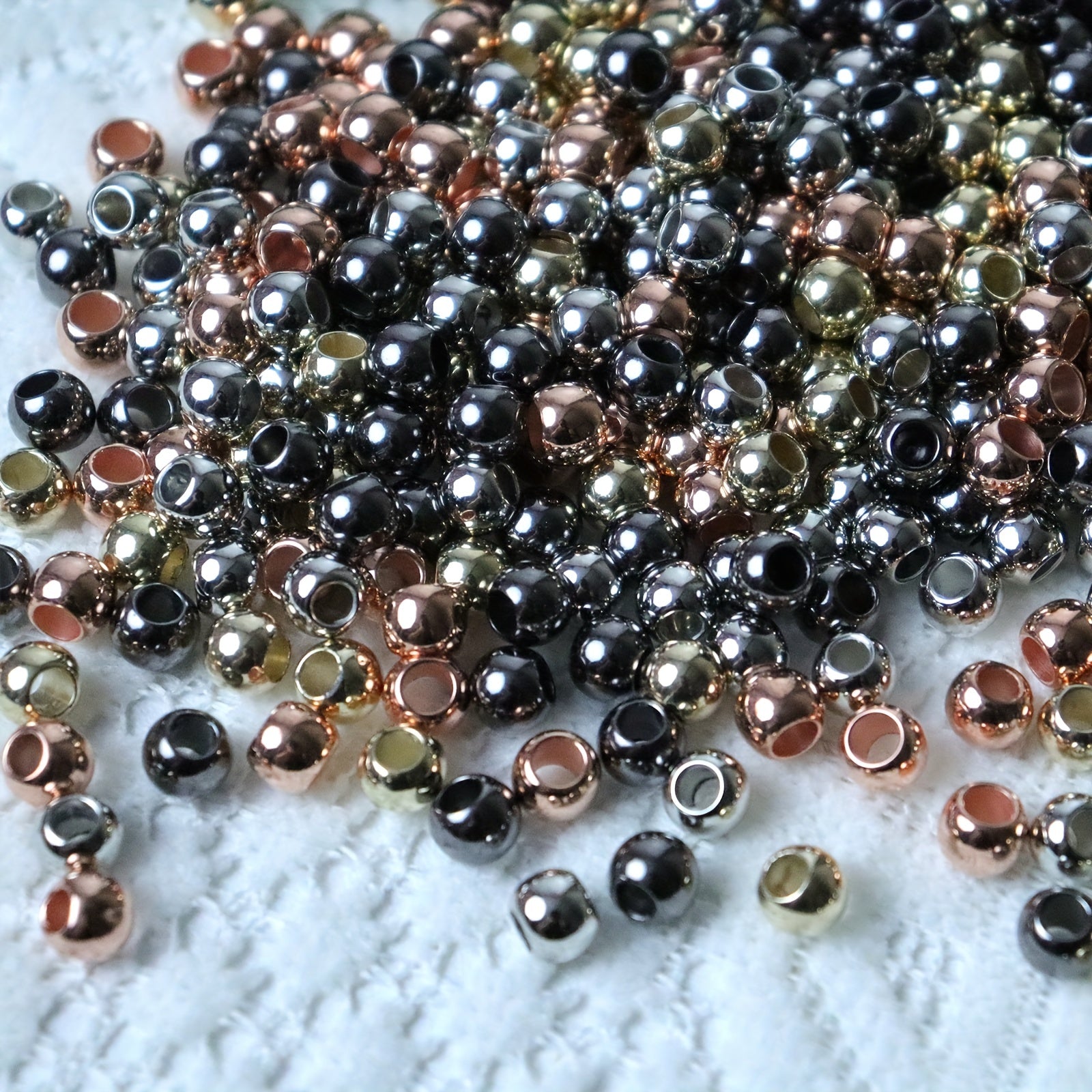 100pcs Large Hole Bead Spacer Beads Loose Beads 8 6MM Mixed DIY Beaded Charms