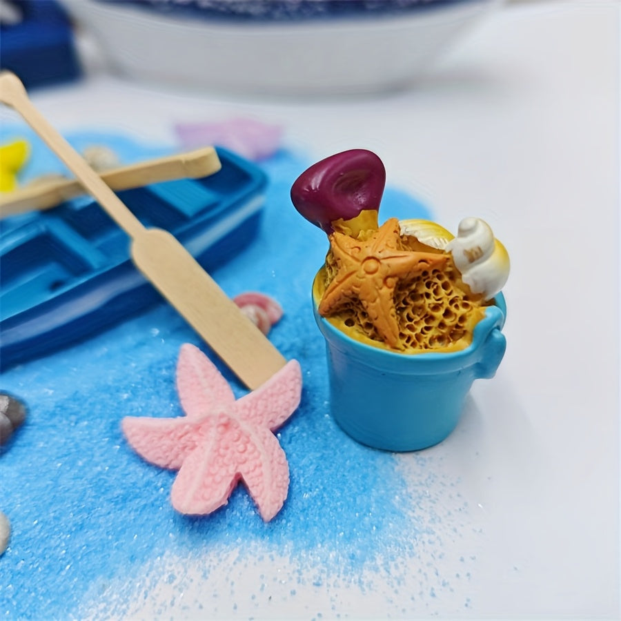 Mini Beach Scene Models for Dollhouses DIY Home Decor