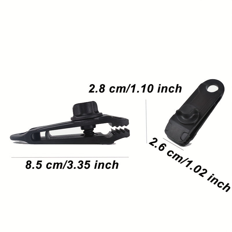 10pcs Outdoor Tent Canopy Windproof Clips for Camping & Hiking