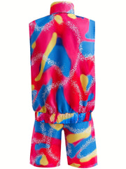 Men's Vintage Sportswear Bright Set for Party Costume
