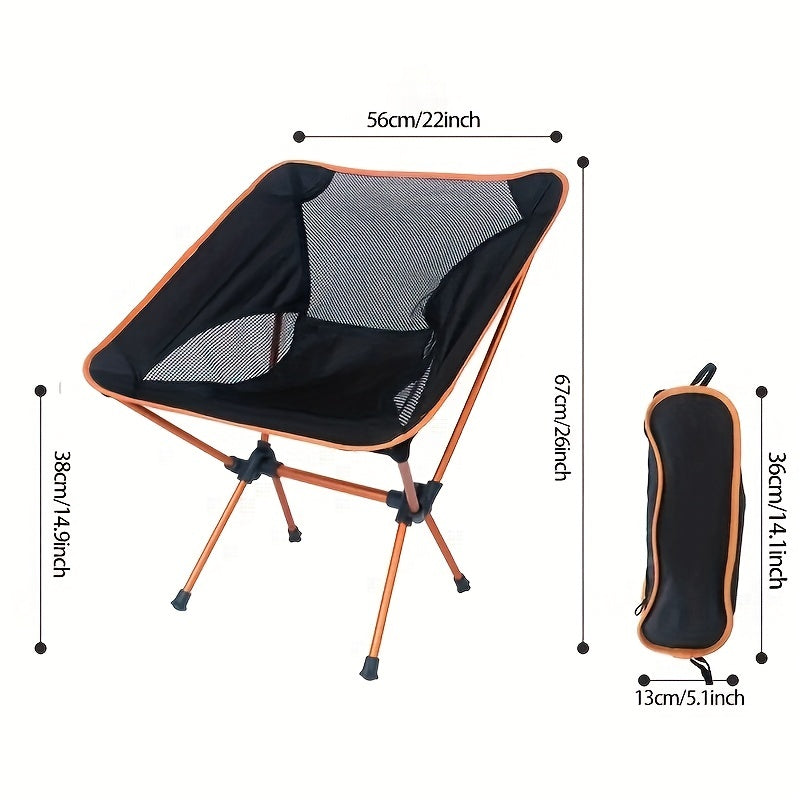 Portable Folding Chair for Camping Beach Picnic Lightweight  High Load Capacity