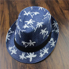 Kids Coconut Tree Top Straw Sun Hat for Beach Summer Protection
