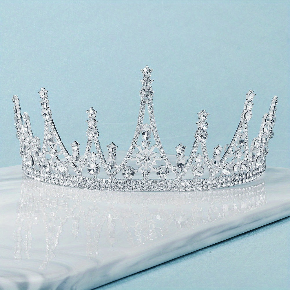 Bridal Rhinestone Headband Princess Style Tiara